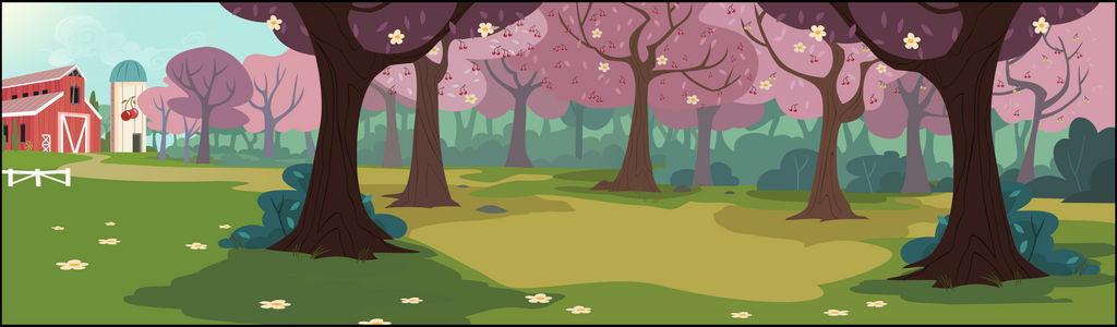 mlp cherry farm by matty4z on DeviantArt