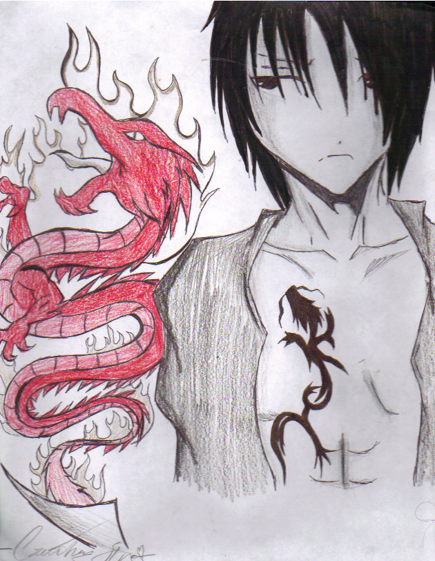 Fire Dragon Anime Boy. by Sintoxicated on DeviantArt