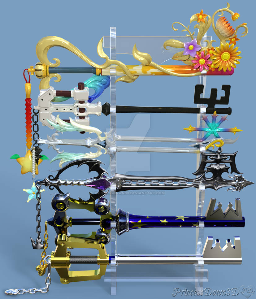 Key Blade Type Showcases: Keyblades by Princessdawn3D on DeviantArt