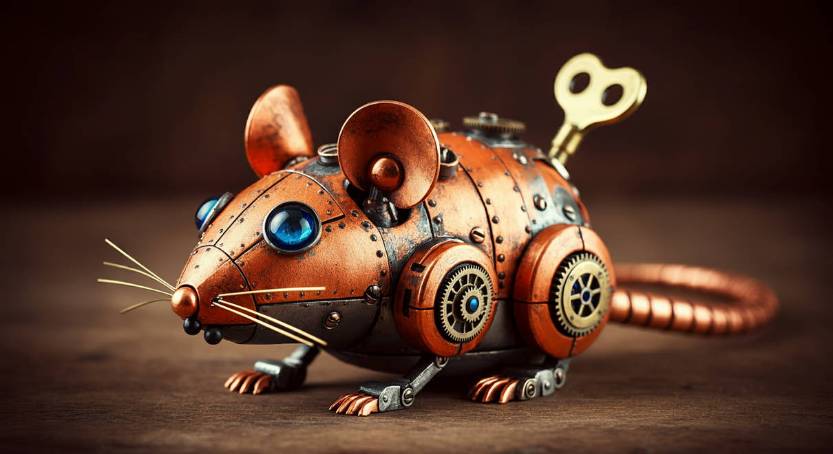 Steampunk Wind-up toy Mouse by BrickMaster-SK93 on DeviantArt