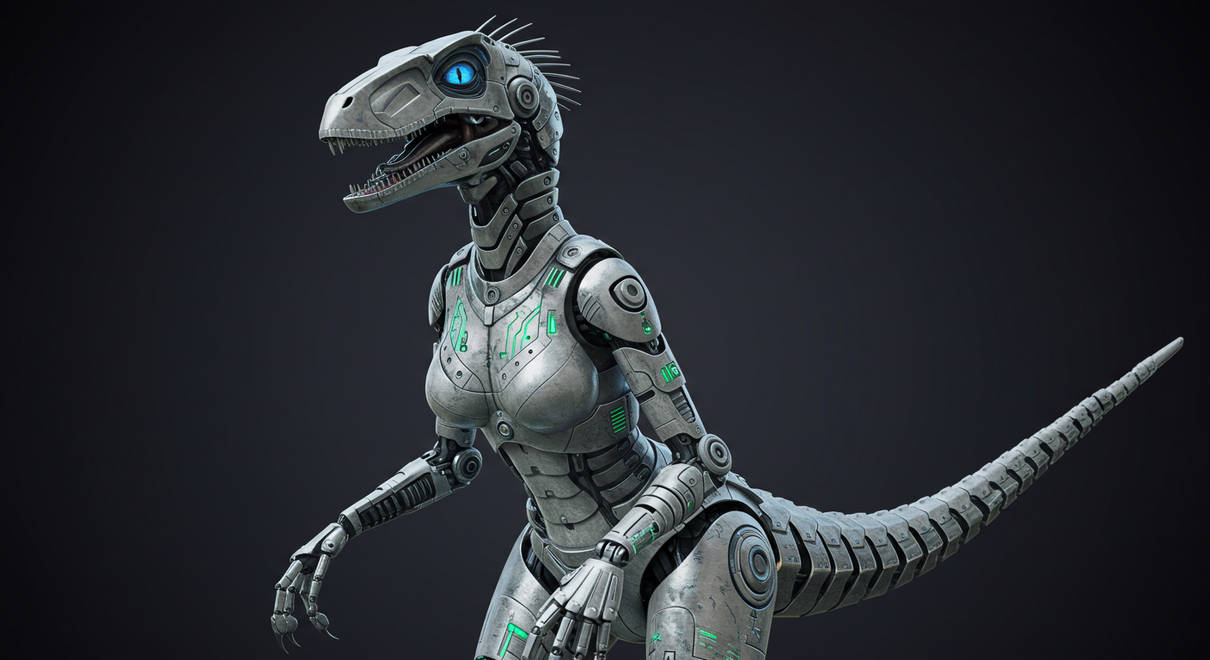 Robot Rapter Anthropomorphic female robot raptor by BrickMaster-SK93 on DeviantArt