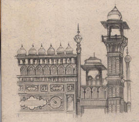 The badshahi mosque 2.