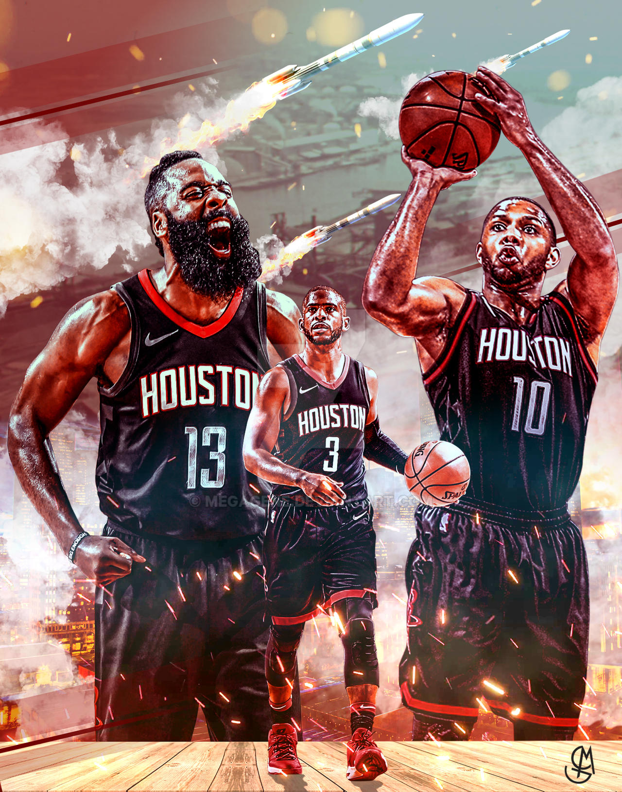 Houston Rocke Houston Rockets by megagene on DeviantArt