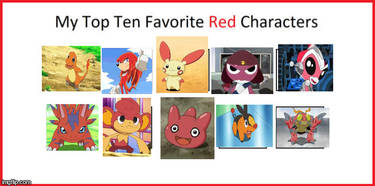 Top Ten Favorite Red Characters