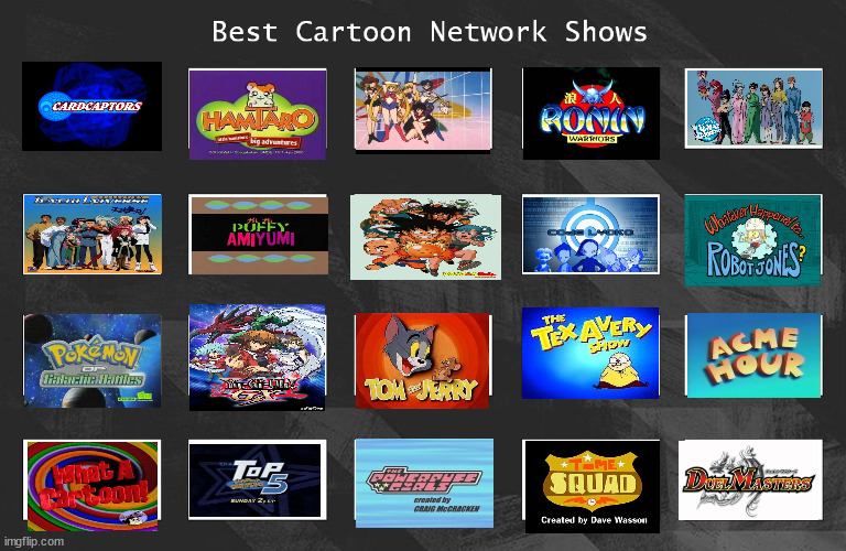 Top 15 Favorite Cartoon Network Shows by MegaCrashtheHedgehog on DeviantArt