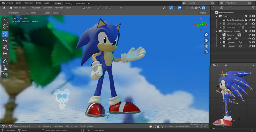 Sonic 06 Rig Rwitter Sonic (2006) V1 - Blender Download by math1520 on DeviantArt