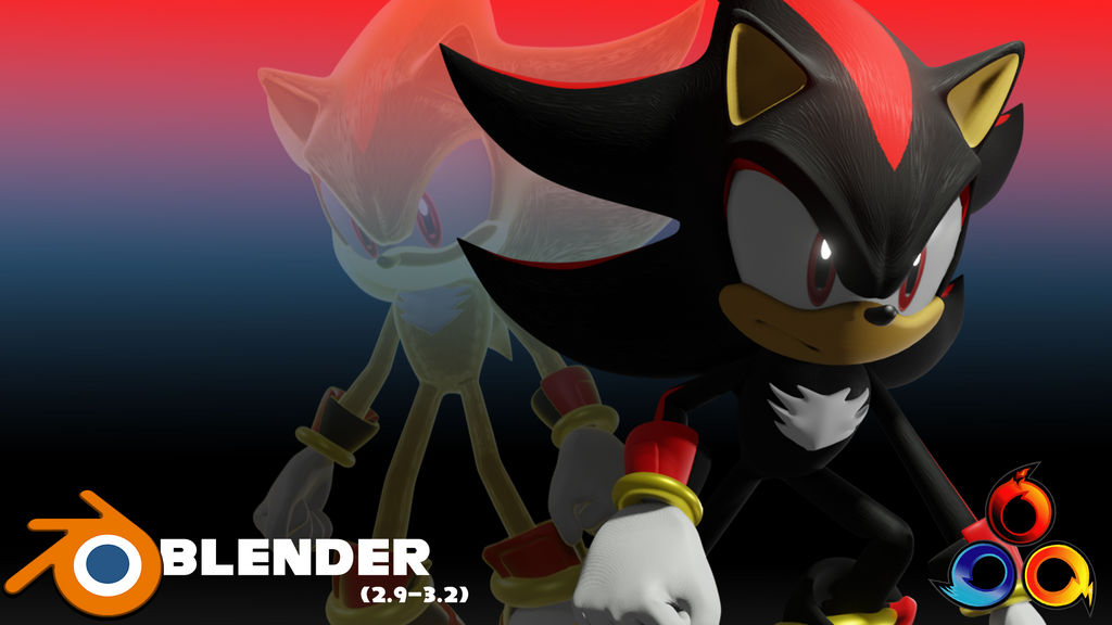 Shadow The Hedgehog Released (Blender 2.9-3.2) by math1520 on DeviantArt