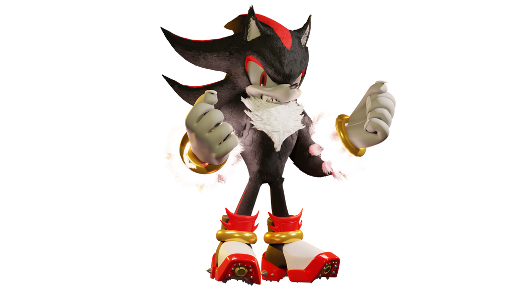 Shadow Werehog - Render (Blender) by math1520 on DeviantArt