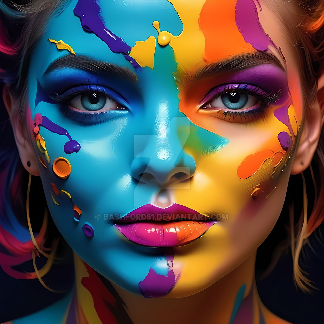 realism-style-vibrant-colour-scheme-woman- by Bashford61 on DeviantArt