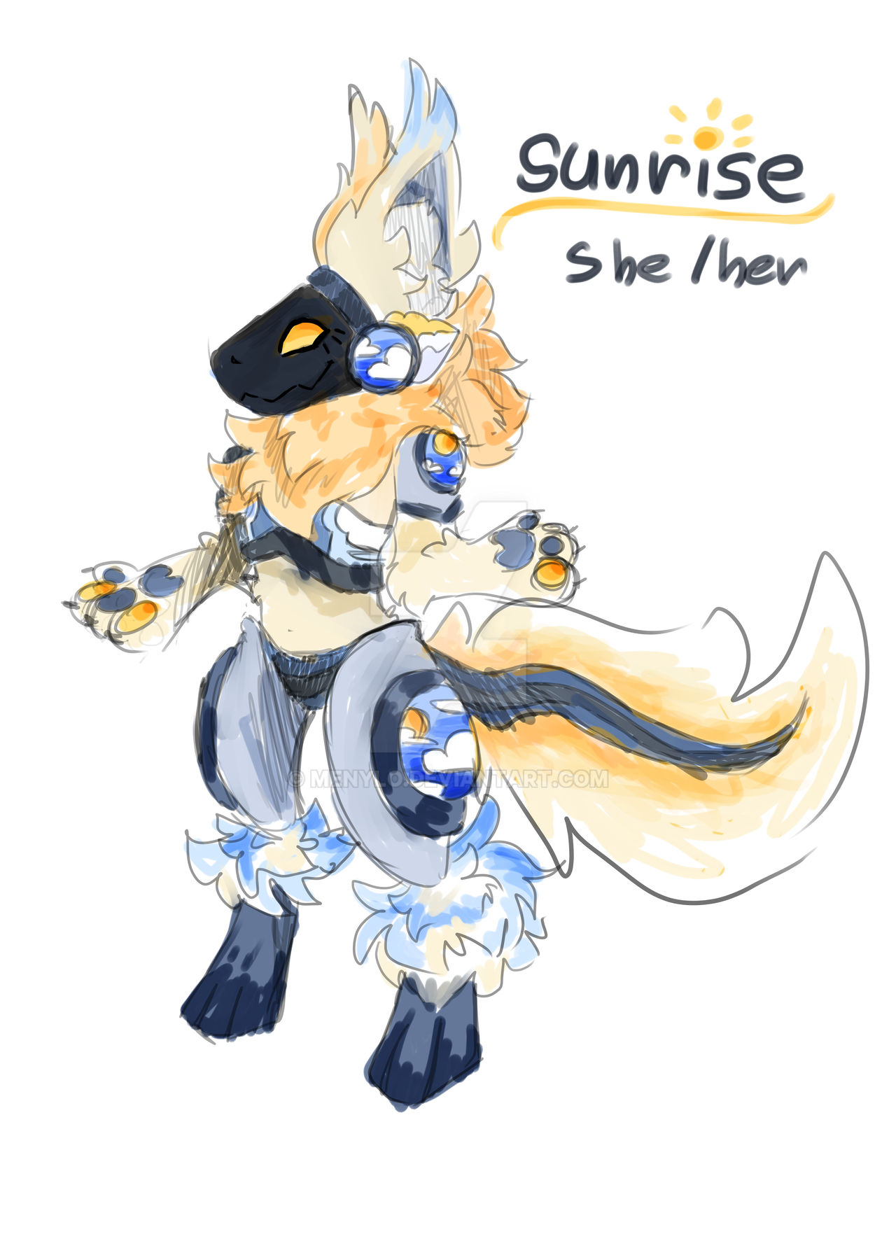 protogen oc by meNylo on DeviantArt