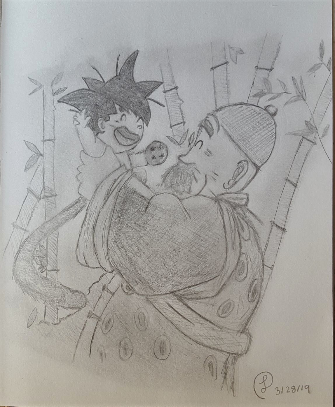 Baby Goku And Grandpa Gohan By Meikali On Deviantart Baby Goku And Grandpa Gohan By Meikali On Deviantart
