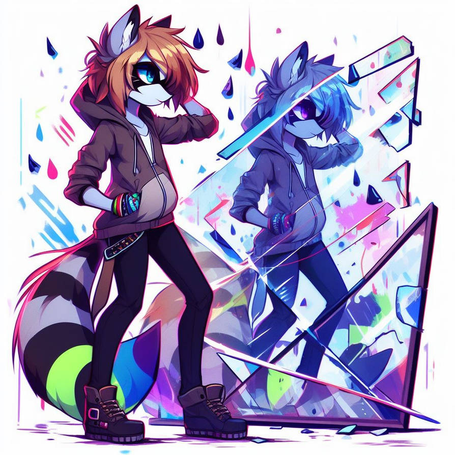 Punk Raccon Punk Anthro Raccoon by DumpsterFireRaccoon on DeviantArt