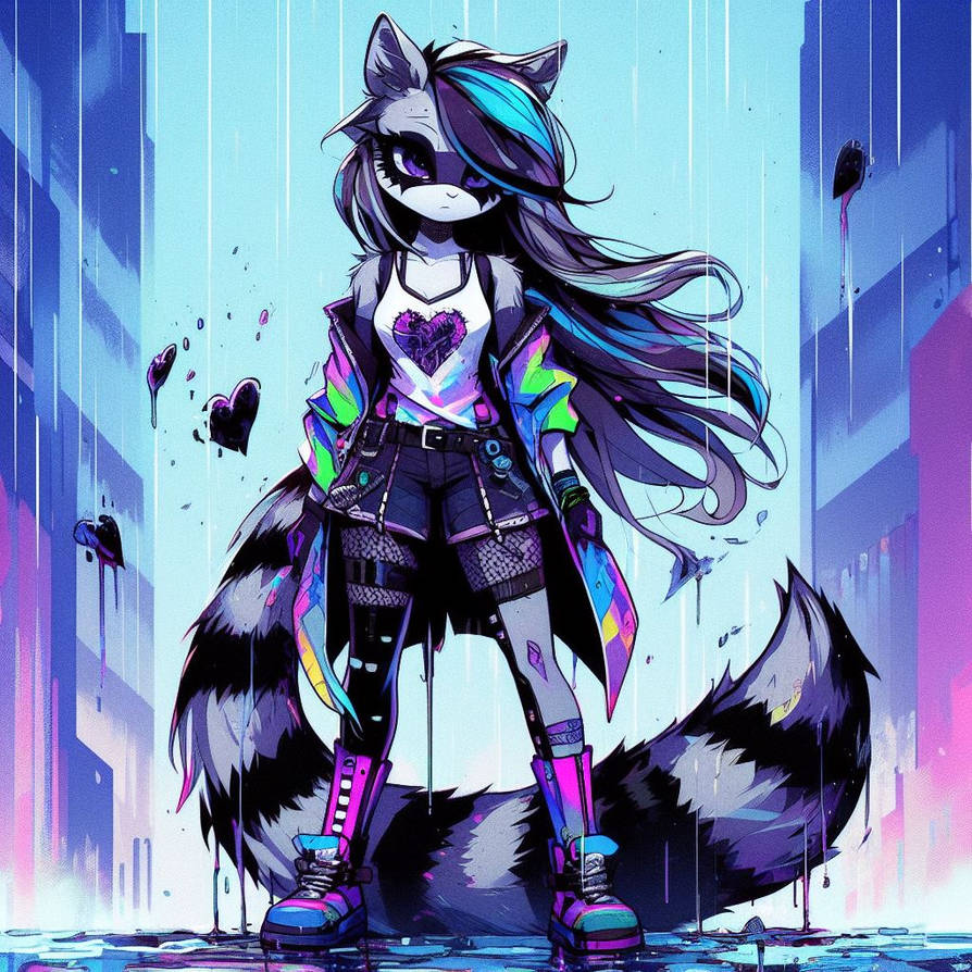 Punk Raccon Punk Anthro Raccoon by DumpsterFireRaccoon on DeviantArt