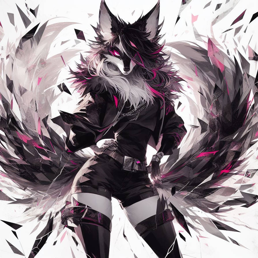 Anthro Gothic Wolf by DumpsterFireRaccoon on DeviantArt