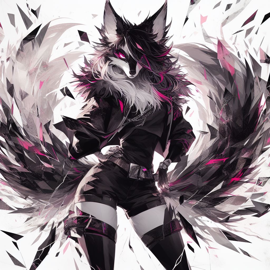 Anthro Gothic Wolf by DumpsterFireRaccoon on DeviantArt