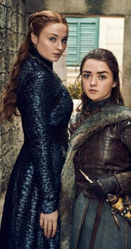 Sansa and Arya Stark