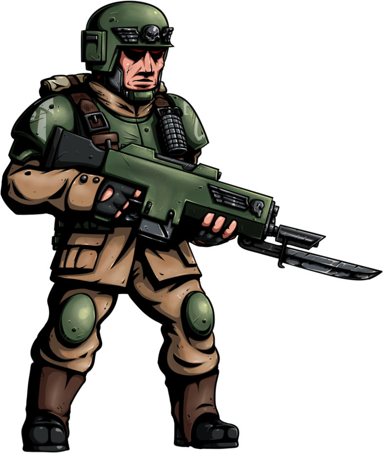 Deviantart Rifleman Guard Imperial Guardsman by MIXSAN on DeviantArt