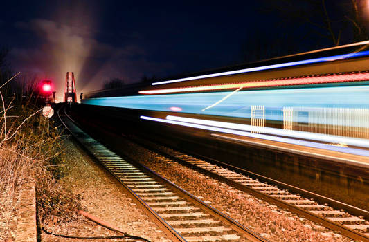 Dalmeny Railway Station with whooshing ChooChoo