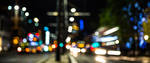 Edinburgh Princess Street in Bokeh by BusterBrownBB