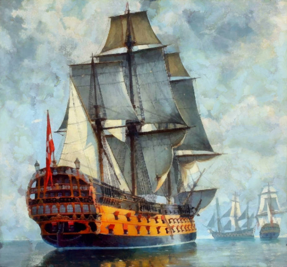 Фрегат 18. Линейный корабль 17 века. Французский Галеон 18 века. Линкор 17-18 века. Сантисима-Тринидад линейный корабль.