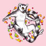 Leaping Lemur Sticker