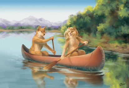 Canoe Ride - SpeedPaint