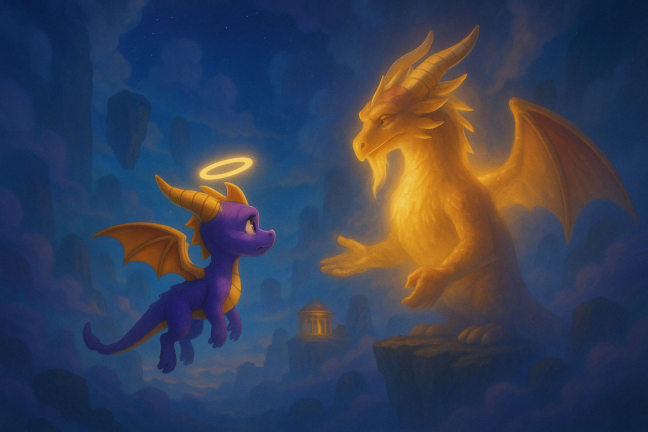 Ignitis Flag Spyro Meeting with Ignitus by ZOLDYHWHED on DeviantArt