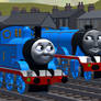 Thomas and Gordon in Take on Sodor