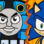 Thomas and Sonic. 2 Blue Heroes