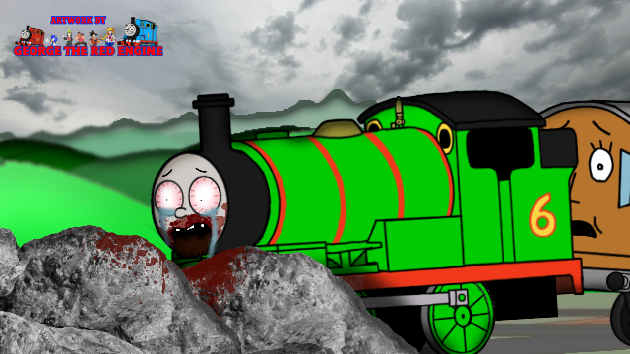 Sodor Fallout: Percy Bleeding to Death by GeorgeTheRedEngine15 on