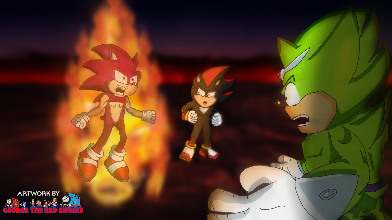 SSG Sonic and Shadow VS Seethe! by GeorgeTheRedEngine15 on DeviantArt