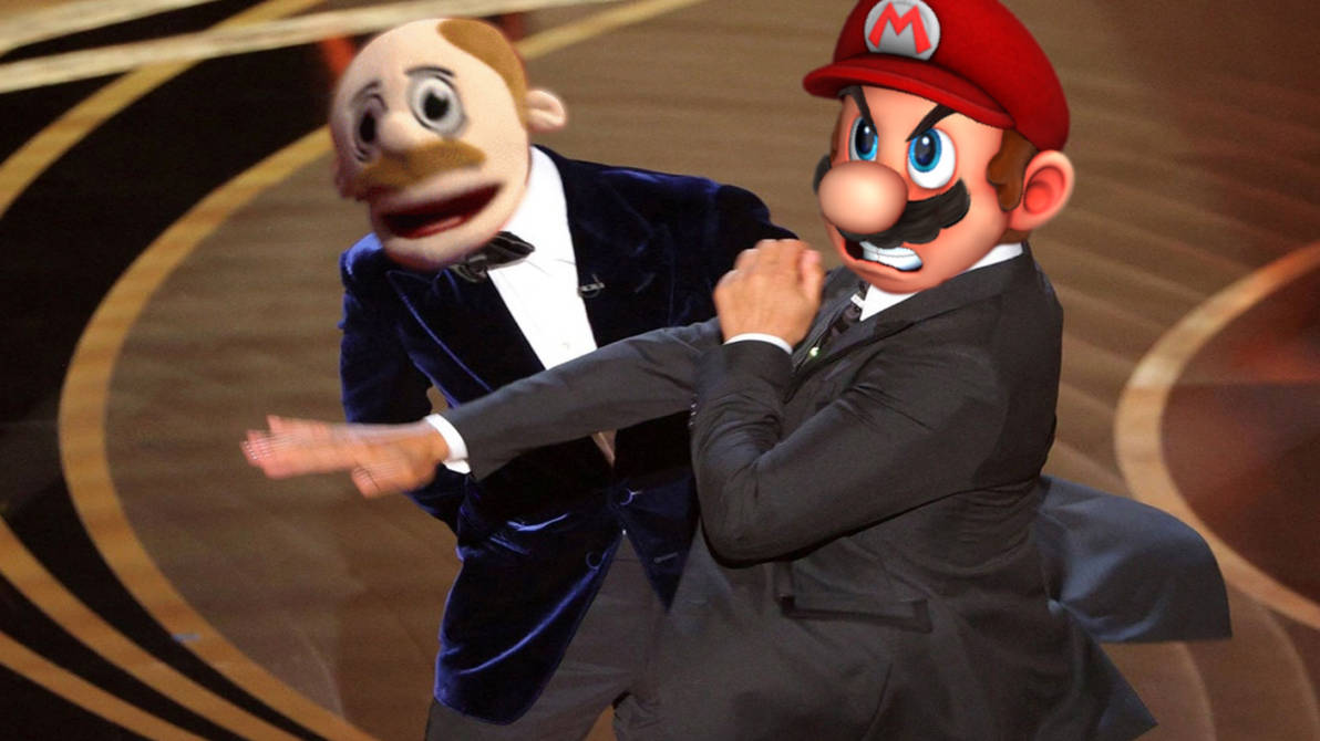 Mario Slapping (MEME) Mario Slaps Marvin by GeorgeTheRedEngine15 on DeviantArt