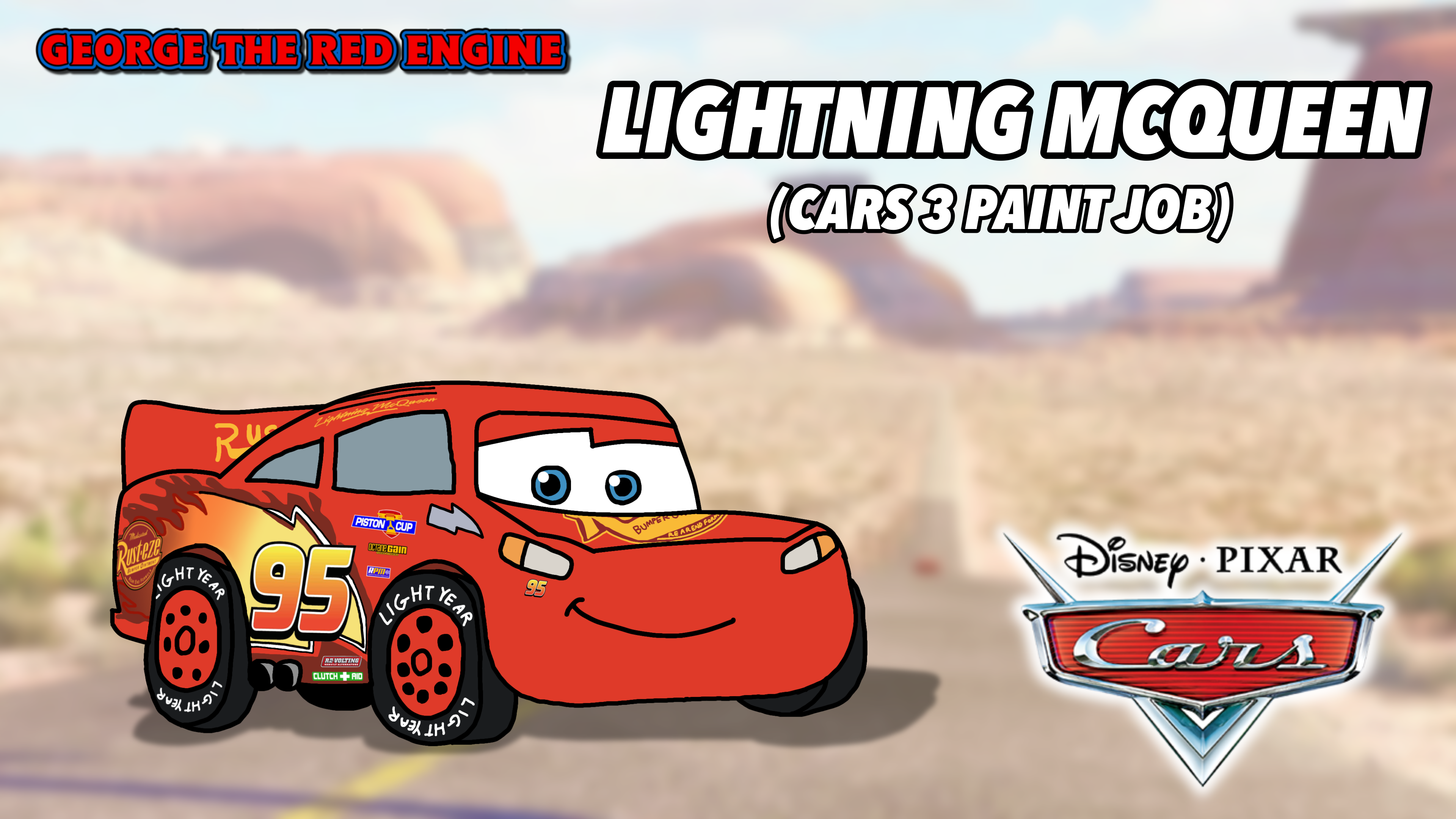 Cars 3 Lightning McQueen Dinoco Paintjob 
