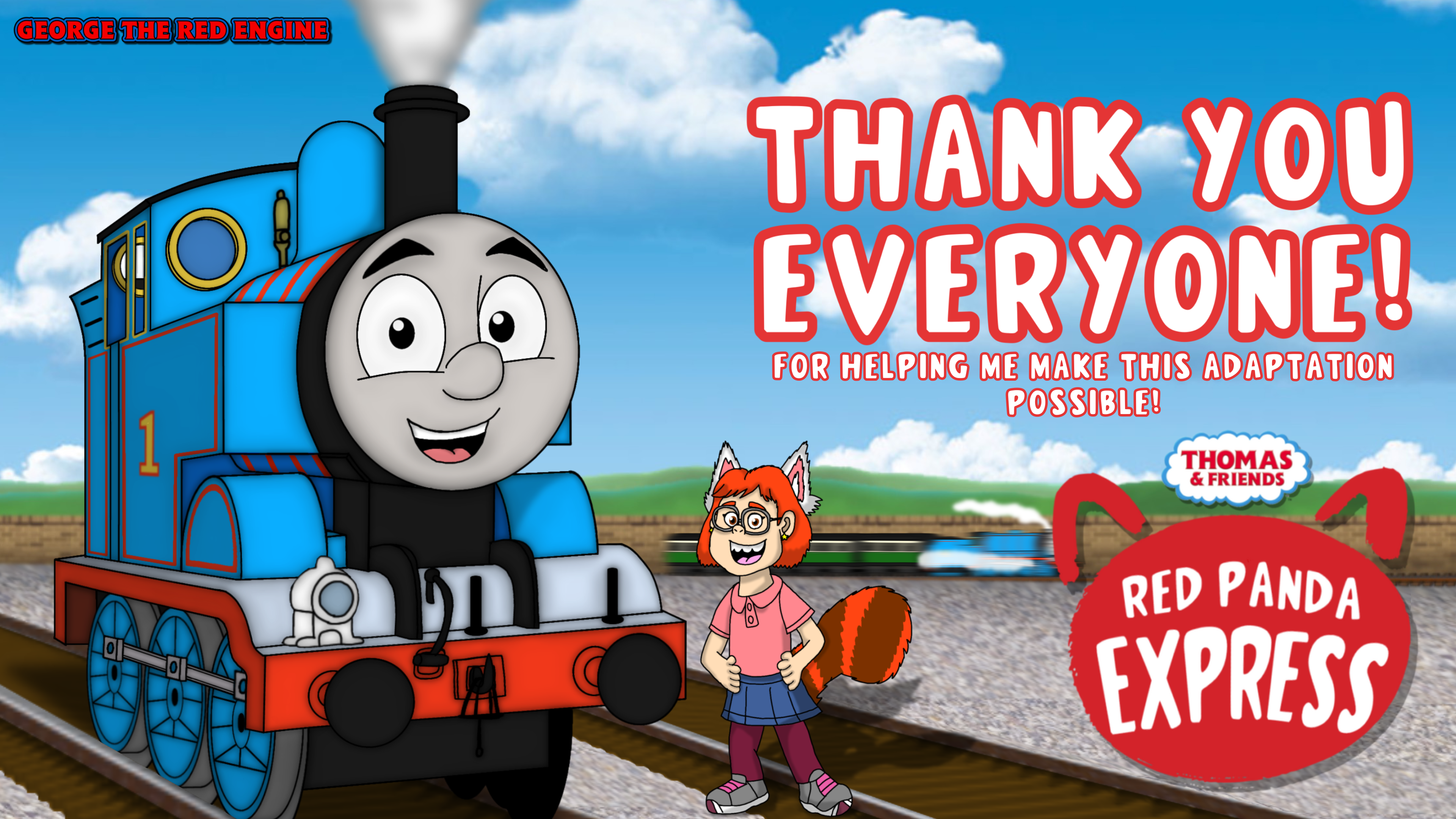 Thomas And Friends Red Panda Express Thank You by