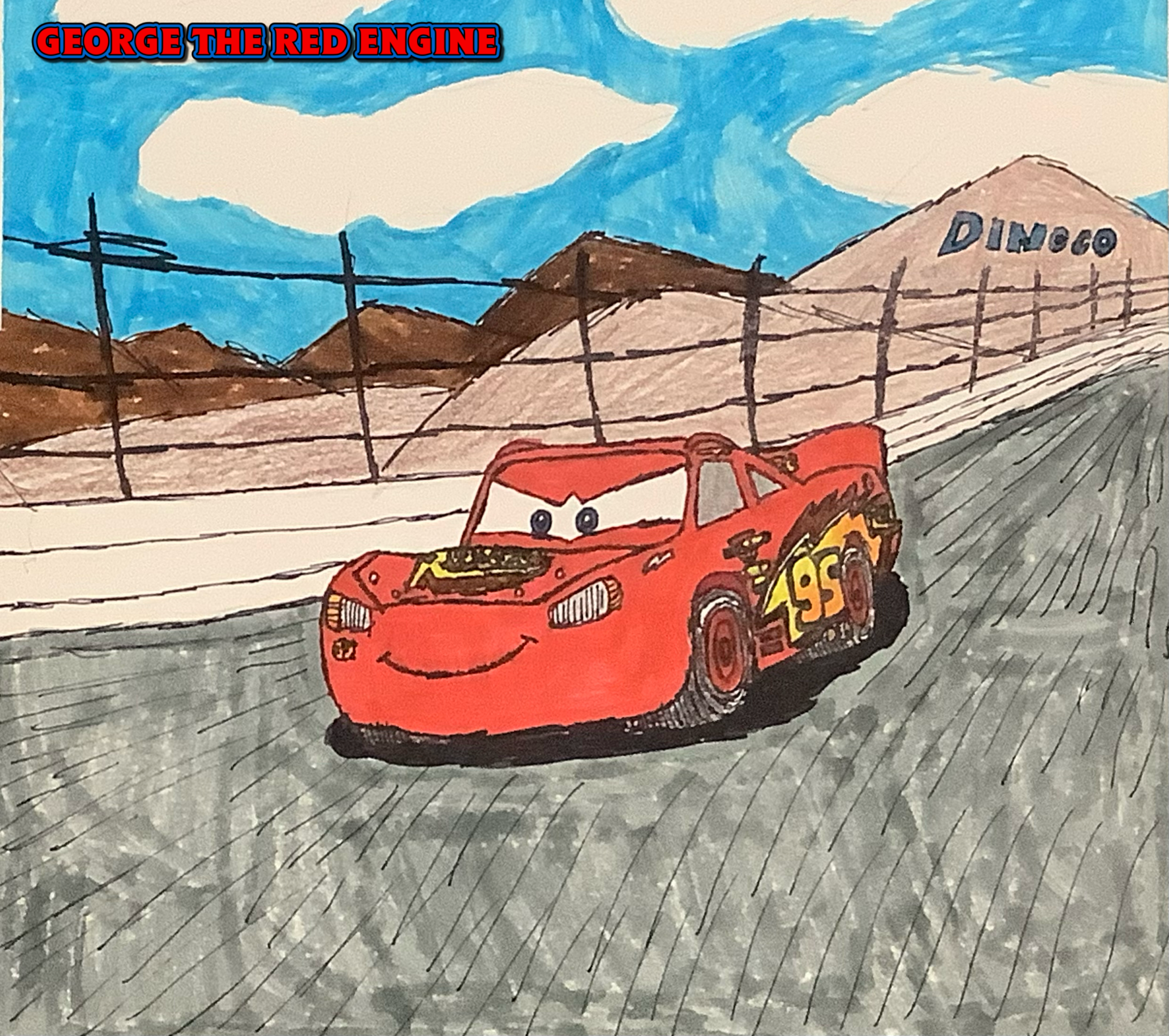 Devaintart Racing Car CARS: Runnin That Race by GeorgeTheRedEngine15 on DeviantArt