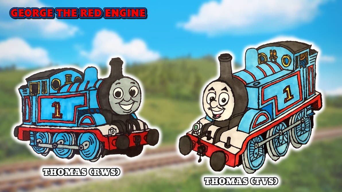 TTTE: RWS and TVS Thomas (SKETCH) by GeorgeTheRedEngine15 on DeviantArt