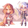 Sunset sunrise couple adopt set!! Auction closed