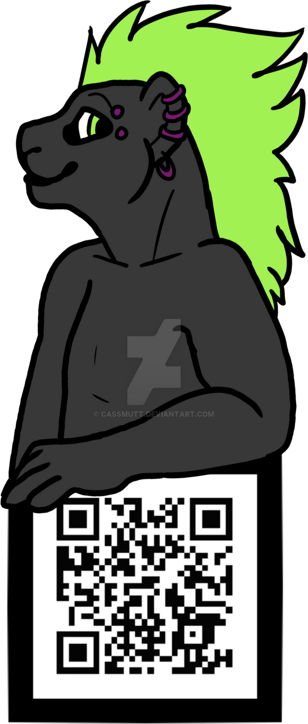 [COMMISSION] Axel QR Code Badge