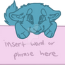 [YCH] TextBox Cutie BADGE .:OPEN:.