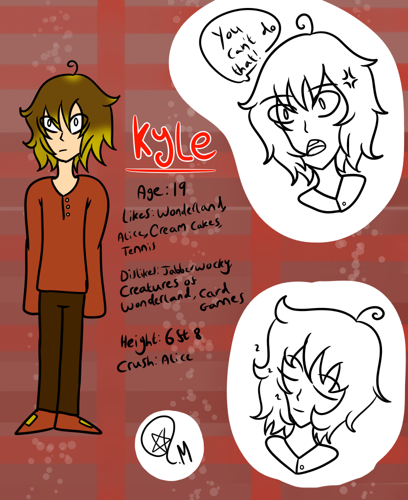Kylee Characters Kyle - Character Sheet by LunaMidnightsky05 on DeviantArt