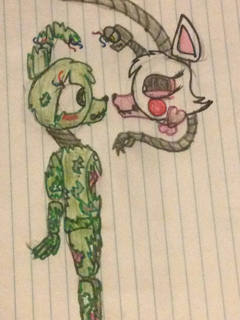 Mangle and Springtrap by CrystalLighting16 on DeviantArt