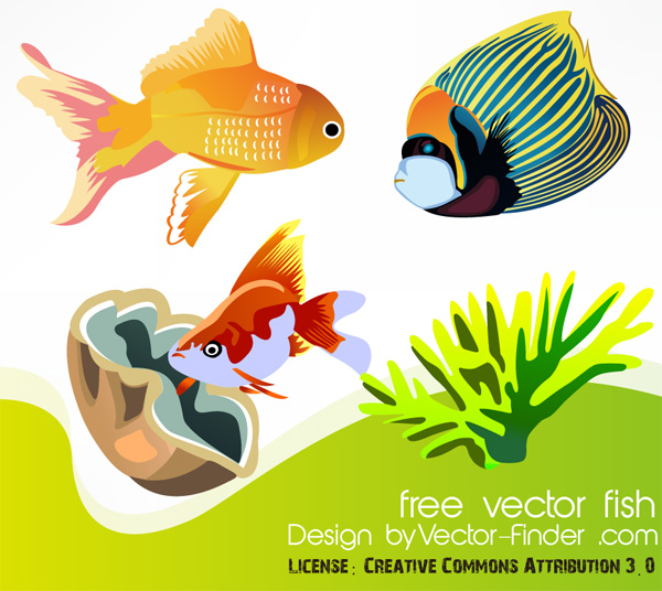 Free Vector Fish Icons