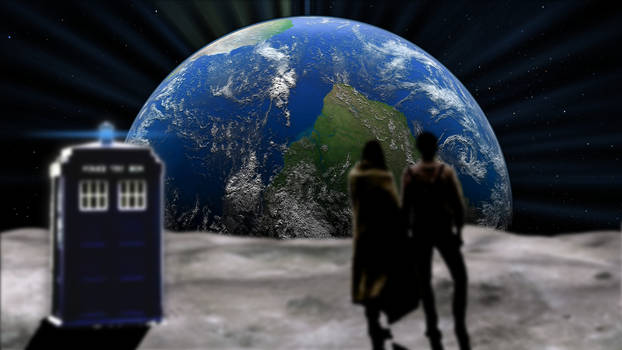 Doctor Who Overlooking Earth