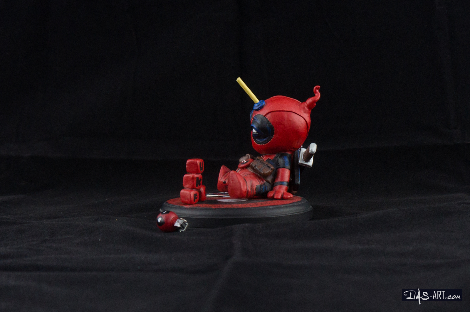 [Garage kit painting #04] Babypool statue - 003