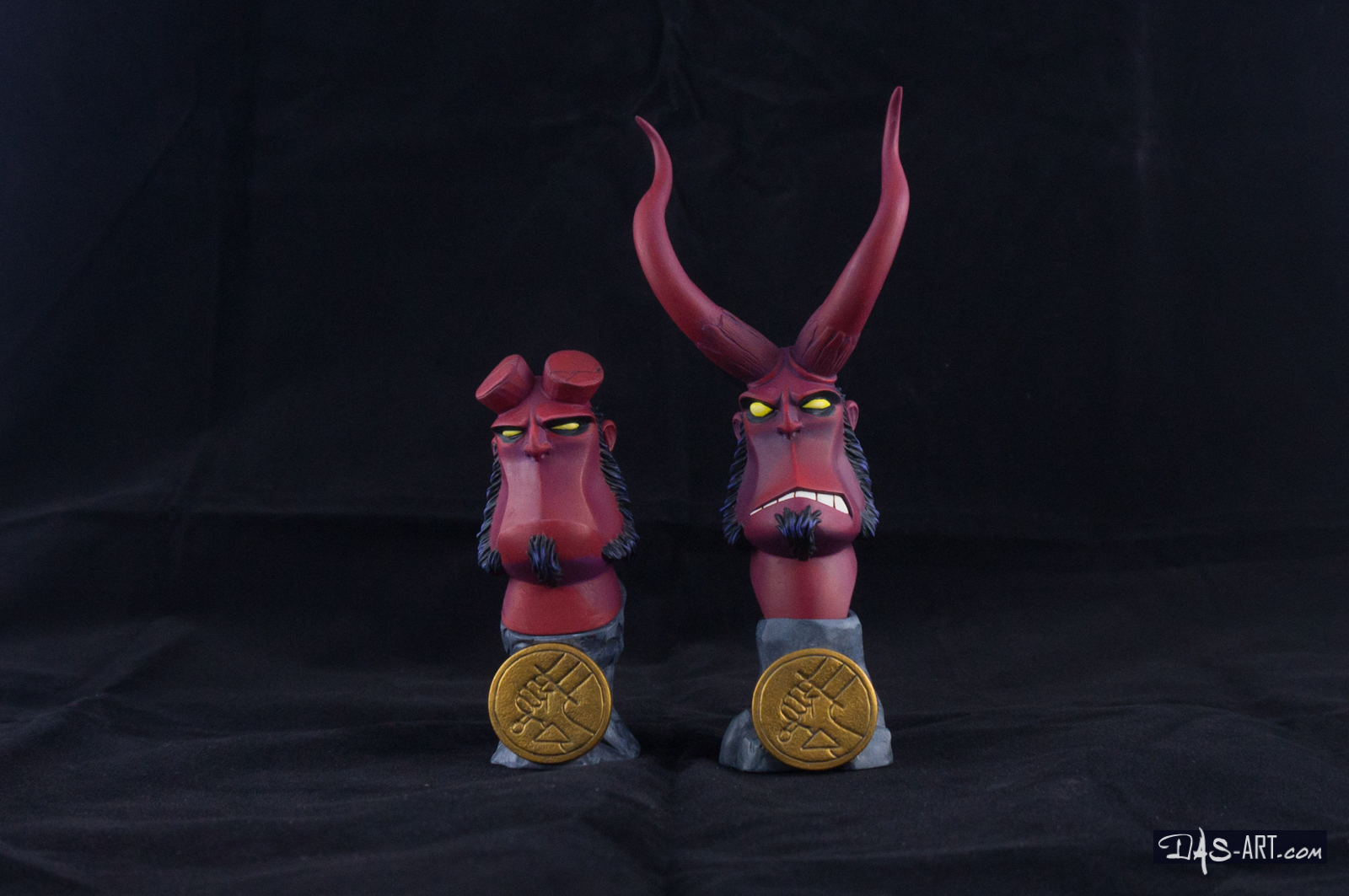 [Garage kit painting #12] Hellboy busts - 001