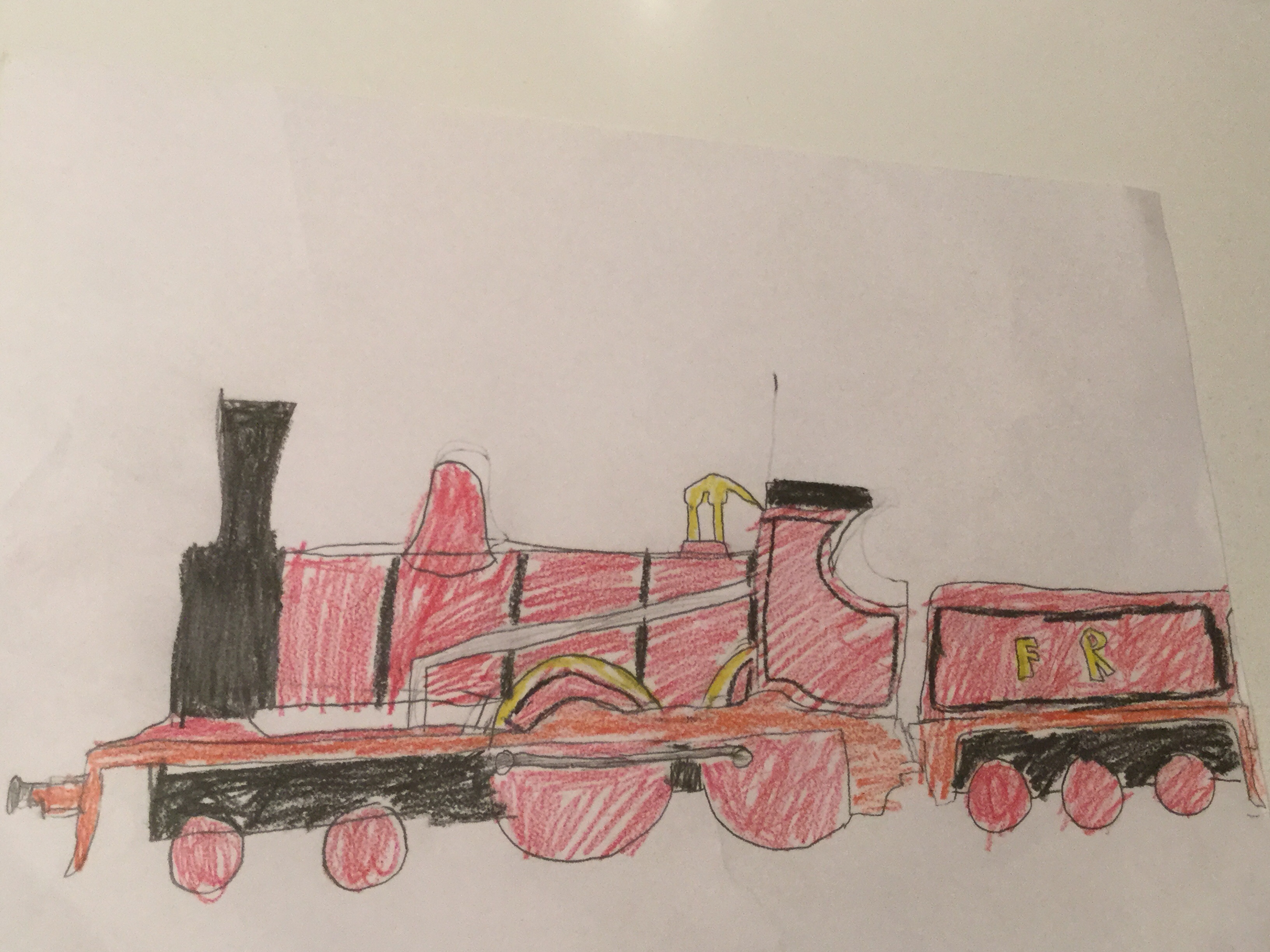 Drawing of Furness Railway K2 class locomotive