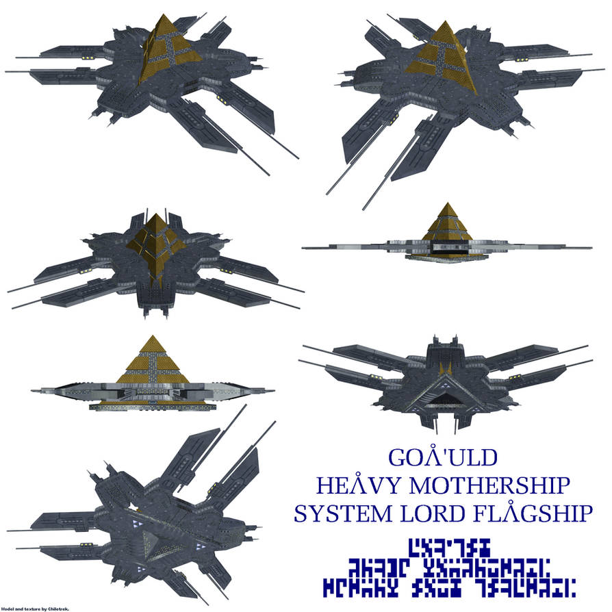Goa'uld heavy mothership by Chiletrek on DeviantArt