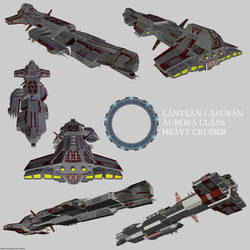 Lantean Aurora heavy cruiser