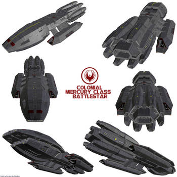 Colonial Mercury class Battlestar by Chiletrek