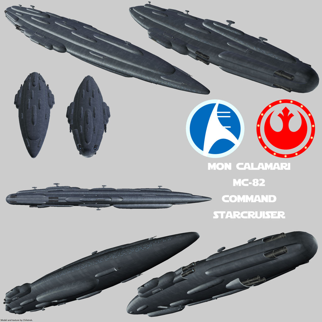 Rebel Alliance MC-82 Home One render